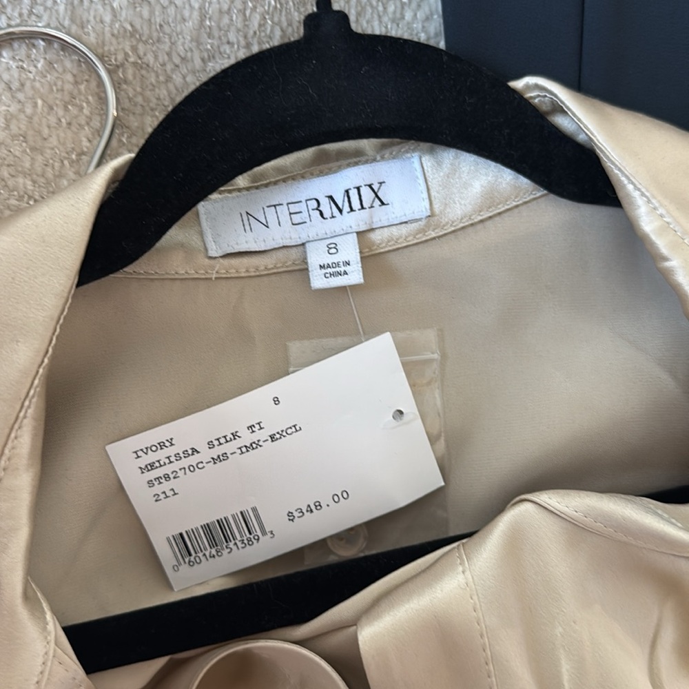 INTERMIX Cream Long Sleeve Dress - Picture 6 of 6